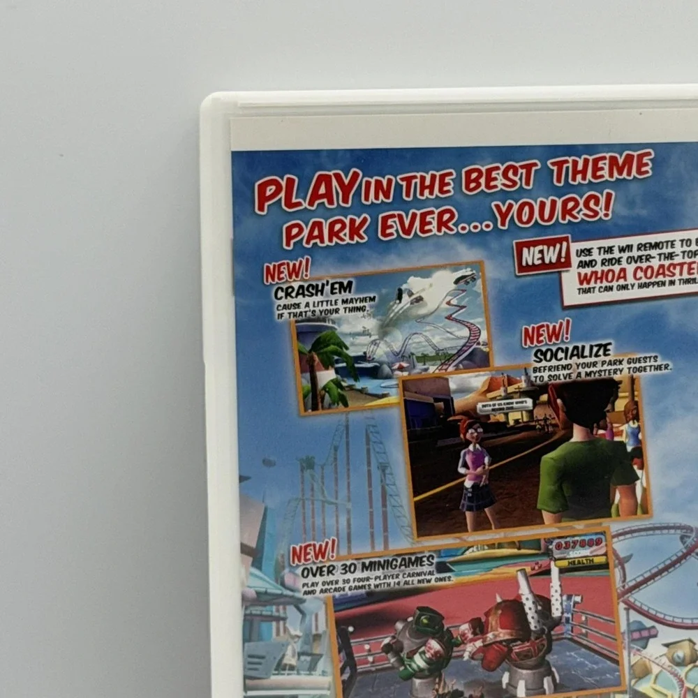 Thrillville Off The Rails Nintendo Wii Complete CIB LucasArts 2007 NTSC-U/C E10+